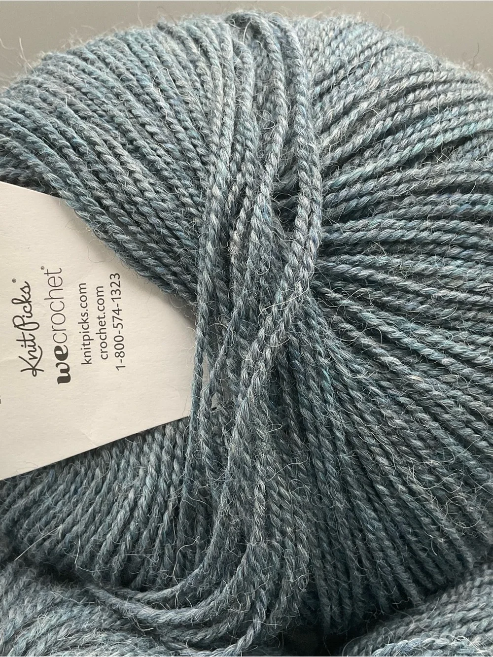 Knit Picks Upcycle Alpaca Blend Yarn Lot 7/100gr Skeins Blue